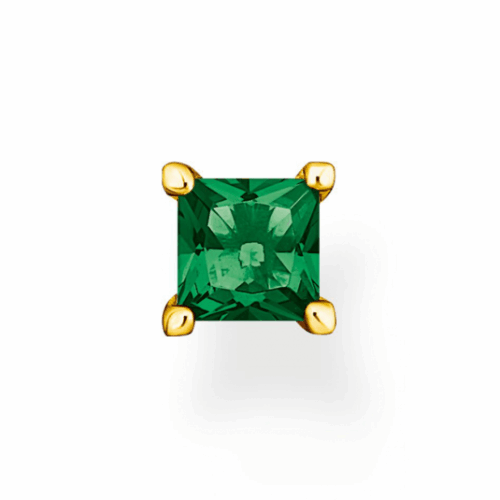 THOMAS SABO fél pár fülbevaló Green stone gold fülbevaló H2233-472-6