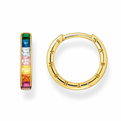 THOMAS SABO fülbevaló Colourful stones pavé gold fülbevaló CR668-996-7