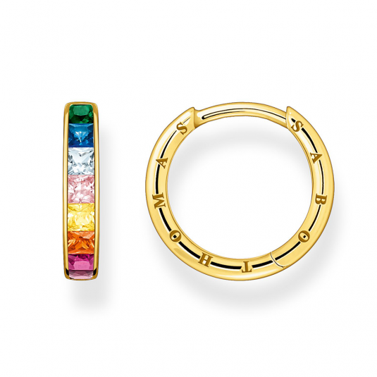 THOMAS SABO fülbevaló Colourful stones pavé gold fülbevaló CR668-996-7