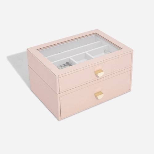 STACKERS Classic Blush Pink ékszerdoboz kihúzható tálcákkal ékszerdoboz 76058