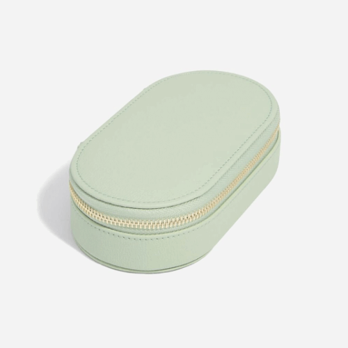 STACKERS utazó ékszerdoboz Sage Green Pebble ékszerdoboz 74525