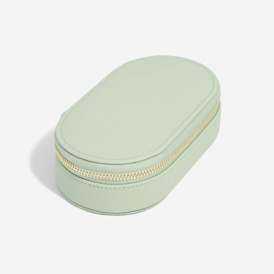 STACKERS utazó ékszerdoboz Sage Green Pebble ékszerdoboz 74525