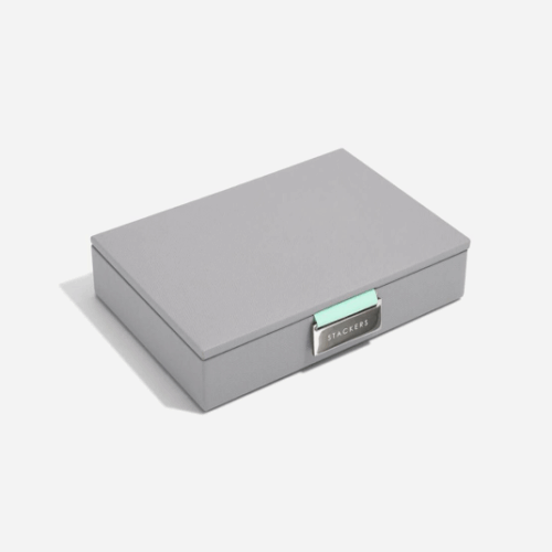 STACKERS Grey & Mint Mini fedeles ékszertartó ékszerdoboz 73533