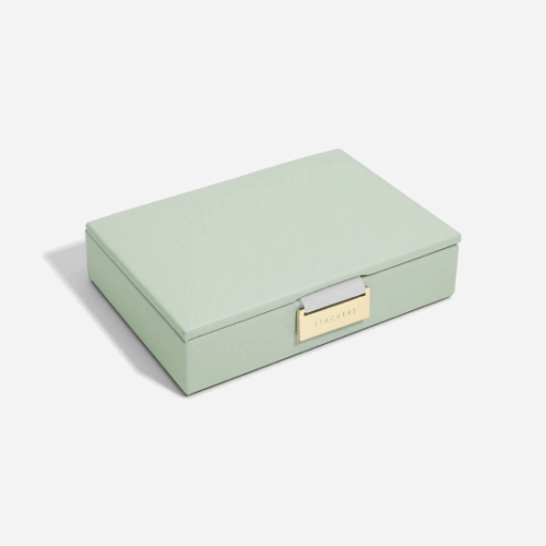 STACKERS Sage Green Mini fedeles ékszertartó ékszerdoboz 74521