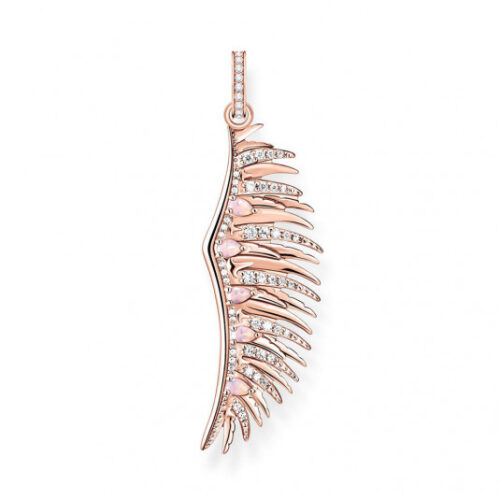 THOMAS SABO medál Phoenix wing with pink stones rose gold medál PE938-323-9