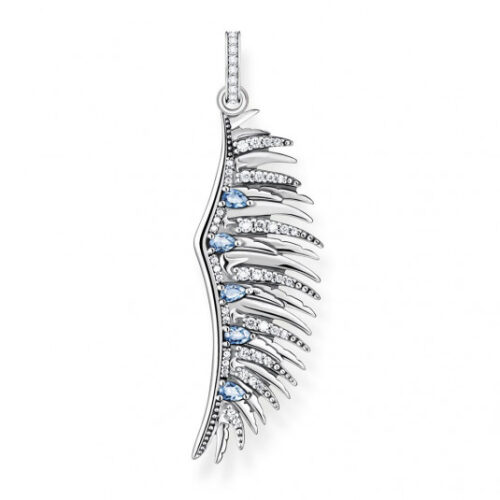 THOMAS SABO medál Phoenix wing with blue stones silver medál PE938-644-1
