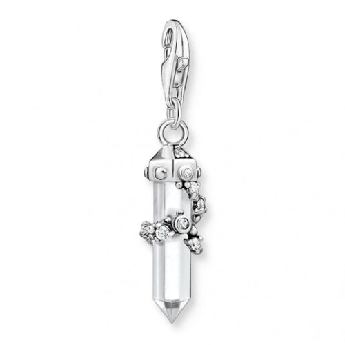 THOMAS SABO charm medál Milky quartz silver medál 1908-690-14