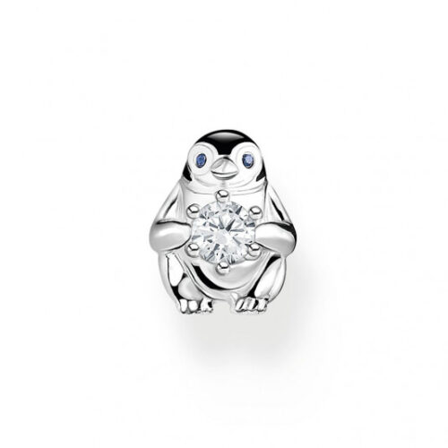 THOMAS SABO fél pár fülbevaló Penguin with white stone fülbevaló H2258-041-7