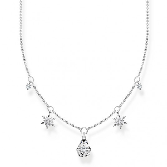 THOMAS SABO nyaklánc Penguin and snowflakes nyaklánc KE2173-041-7-L45