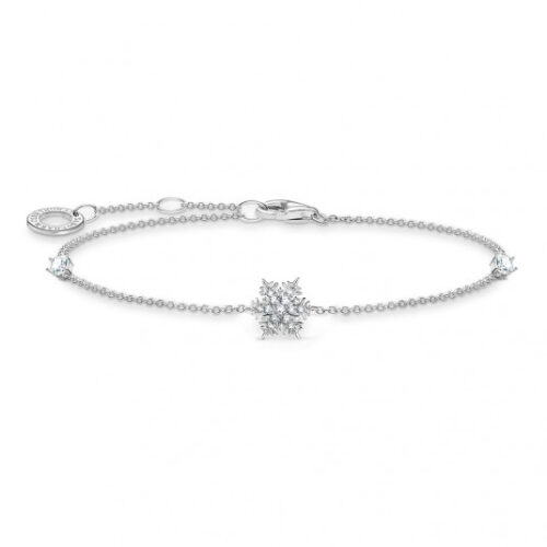 THOMAS SABO karkötő Snowflake with white stones karkötő A2082-051-14-L19v