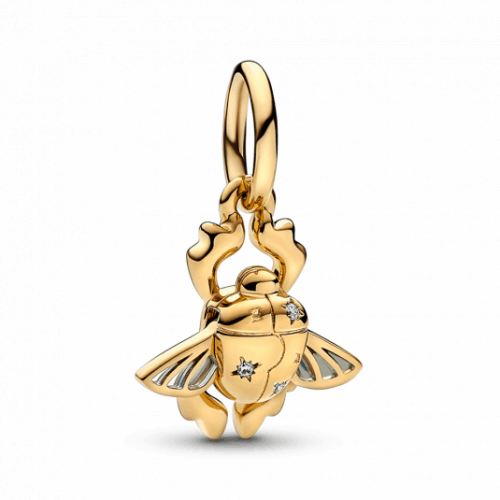 PANDORA Disney aranyozott  Aladdin szkarabeusz függő charm