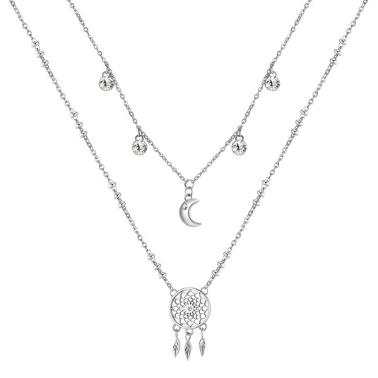 BROSWAY dupla nyaklánc Chakra Dreamcatcher nyaklánc BWBHKN066
