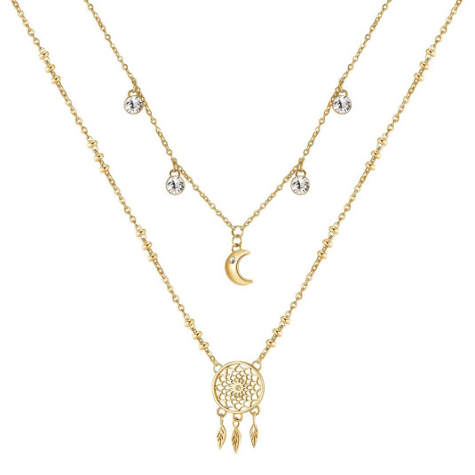 BROSWAY dupla nyaklánc Chakra Dreamcatcher nyaklánc BWBHKN067