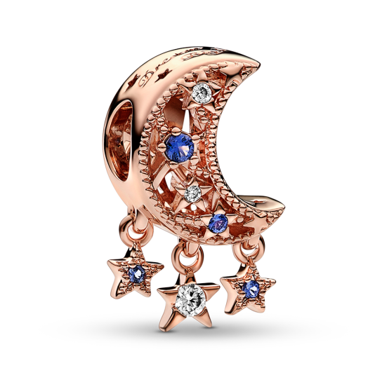 PANDORA aranyozott Csillag és félhold charm