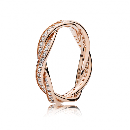 PANDORA aranyozott Sorsfordulat gyűrű gyűrű 180892CZ