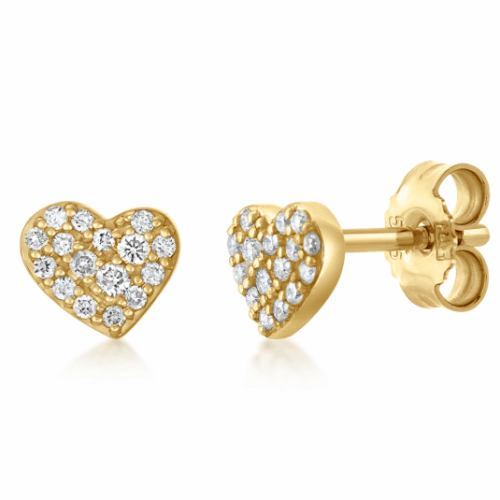 SOFIA DIAMONDS arany szív fülbevaló gyémánttal 0