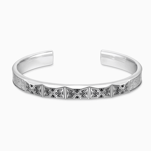 THOMAS SABO karkötő Faceted design with black stones silver karkötő AR113-643-11