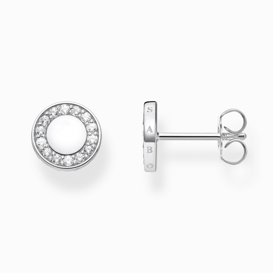 THOMAS SABO fülbevaló circle with white stones fülbevaló H2061-051-14