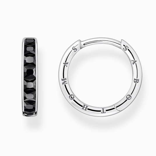 THOMAS SABO fülbevaló Black stones pavé fülbevaló CR668-643-11