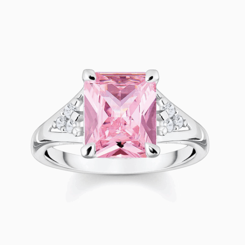THOMAS SABO gyűrű Pink and white stones gyűrű TR2362-051-9