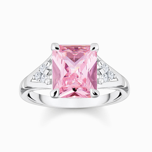 THOMAS SABO gyűrű Pink and white stones gyűrű TR2362-051-9