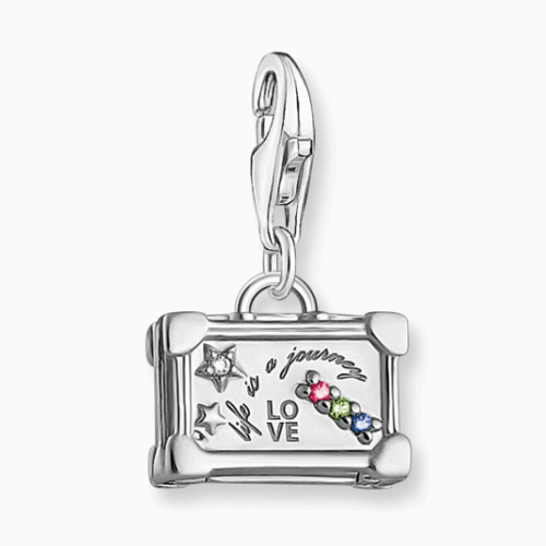 THOMAS SABO charm medál Colourful vintage suitcase medál 1936-318-7