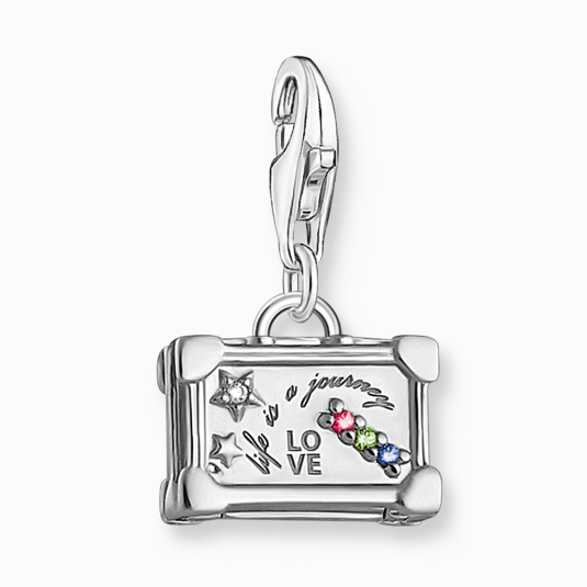 THOMAS SABO charm medál Colourful vintage suitcase medál 1936-318-7