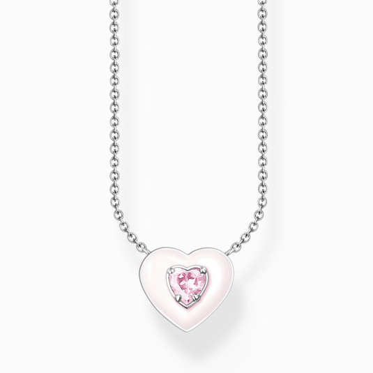 THOMAS SABO nyaklánc Heart with pink stones nyaklánc KE2184-041-9