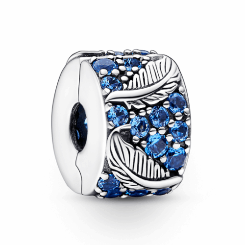 PANDORA Ívelt toll és pavé klipp charm