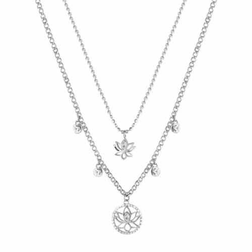 BROSWAY dupla nyaklánc Chakra Lotus flower nyaklánc BWBHKN064