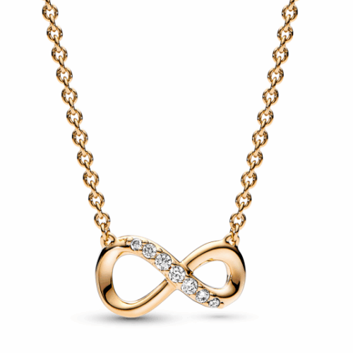 PANDORA aranyozott Szikrázó végtelenség collier nyaklánc nyaklánc 368821C01-50