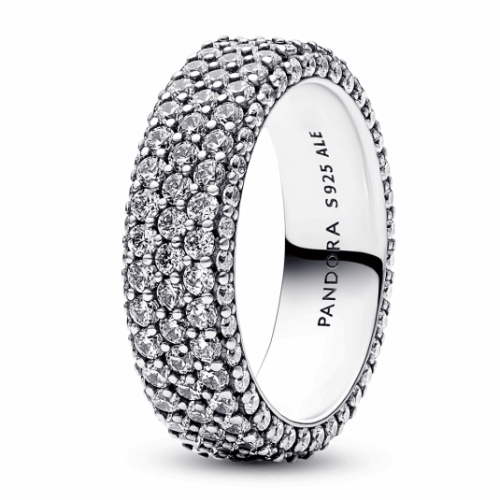 PANDORA Timeless Pavé háromsoros gyűrű gyűrű 192634C01
