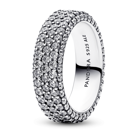 PANDORA Timeless Pavé háromsoros gyűrű gyűrű 192634C01