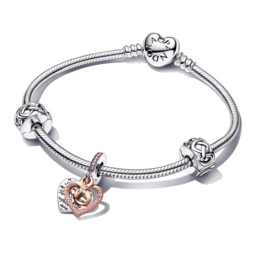PANDORA karkötő és charm szett karkötő 590719+2x798035+782641C01