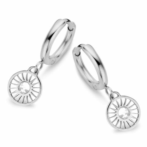 CO88 acél fülbevaló cirkóniával fülbevaló C88CE-70151