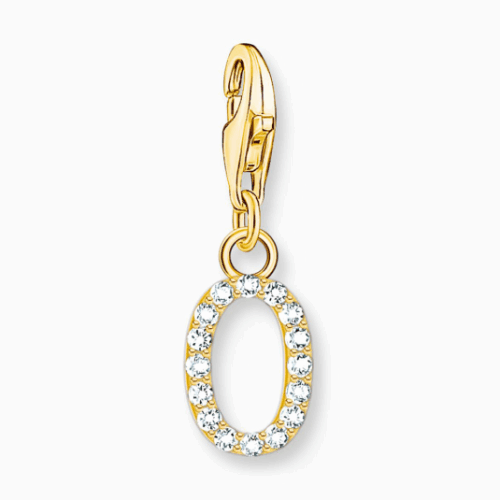 THOMAS SABO charm medál letter O gold medál 1978-414-14