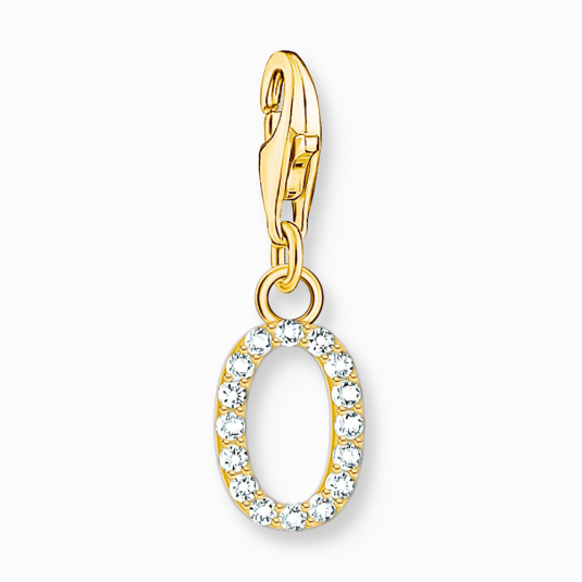 THOMAS SABO charm medál letter O gold medál 1978-414-14