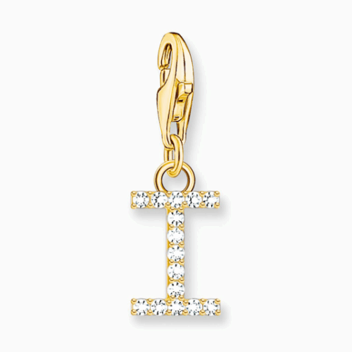 THOMAS SABO charm medál letter I gold medál 1972-414-14
