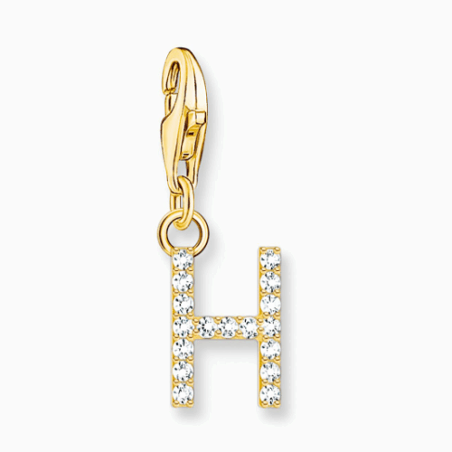 THOMAS SABO charm medál letter H gold medál 1971-414-14