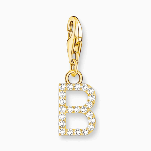 THOMAS SABO charm medál letter B gold medál 1965-414-14