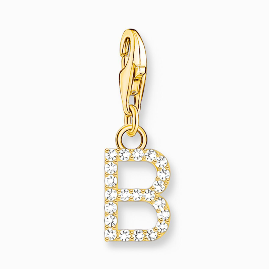 THOMAS SABO charm medál letter B gold medál 1965-414-14