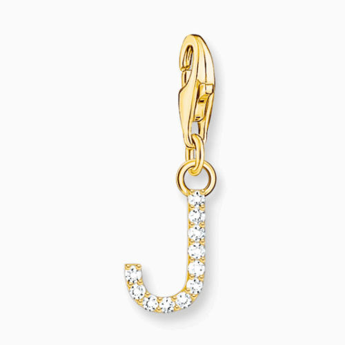 THOMAS SABO charm medál letter J gold medál 1973-414-14