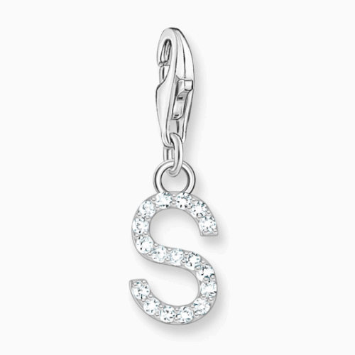 THOMAS SABO charm medál letter S silver medál 1956-051-14