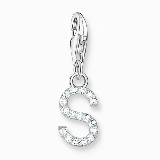 THOMAS SABO charm medál letter S silver medál 1956-051-14
