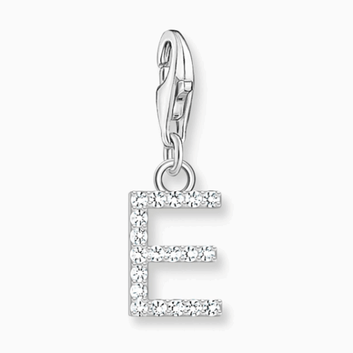 THOMAS SABO charm medál letter E silver medál 1945-051-14