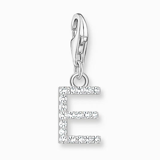 THOMAS SABO charm medál letter E silver medál 1945-051-14