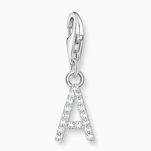 THOMAS SABO charm medál letter A silver medál 1938-051-14