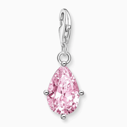 THOMAS SABO charm medál Pink drop silver medál 2031-051-9