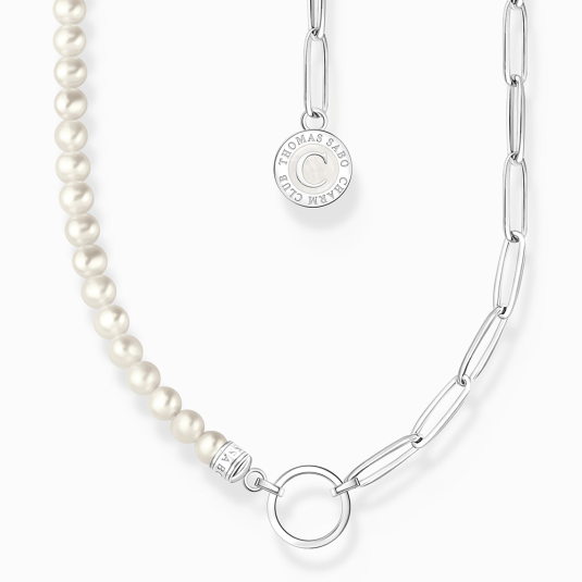THOMAS SABO charm nyaklánc White pearls and chain links nyaklánc KE2189-158-14