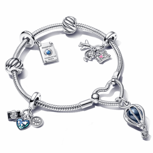 PANDORA karkötő Travelling karkötő 599539C00+798064NMB+792703C01+792680C01+799435C01+2x791752